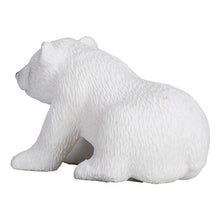 Load image into Gallery viewer, MOJO Wildlife &amp; Woodland Polar Bear Cub Sitting Toy Figure (387021)
