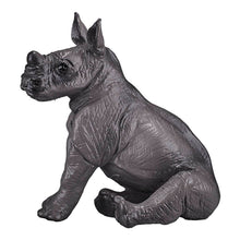 Load image into Gallery viewer, MOJO Wildlife &amp; Woodland Rhino Baby Sitting Toy Figure (387257)
