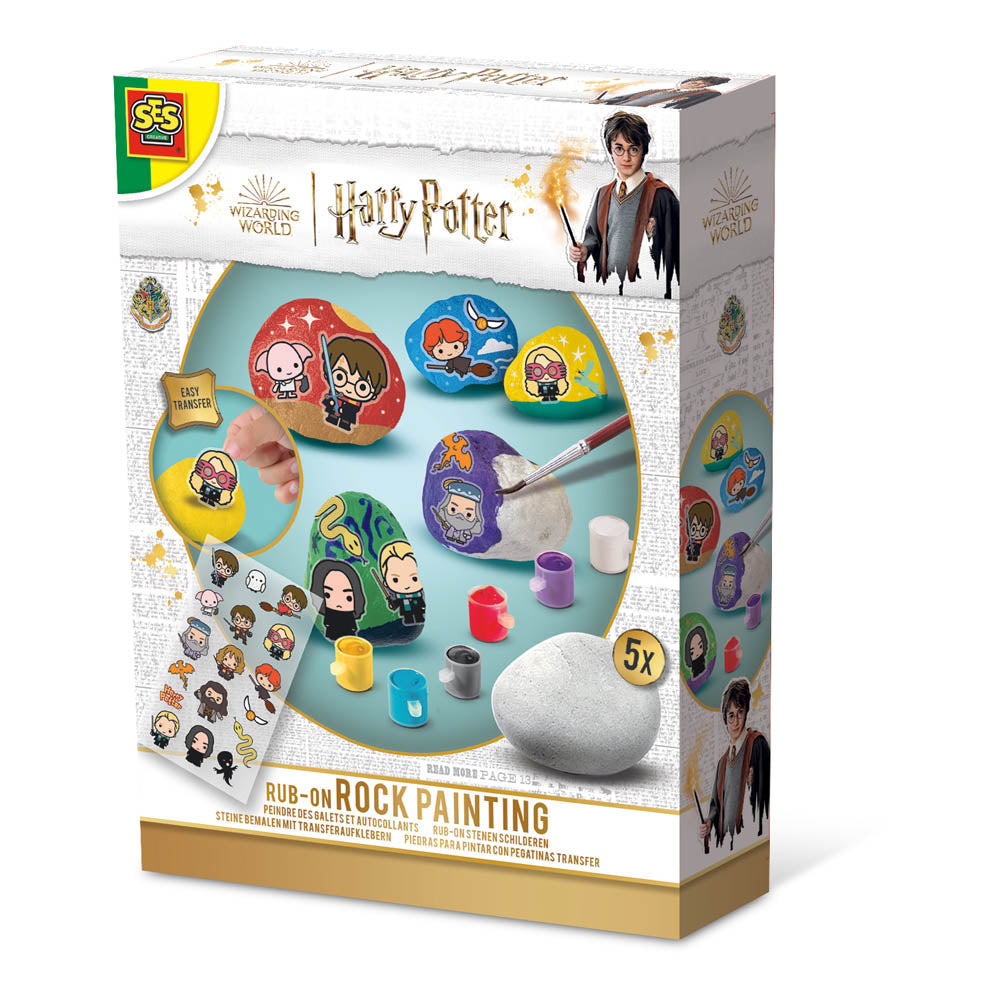 SES CREATIVE Harry Potter Rub-on Rock Painting Rock - 09341