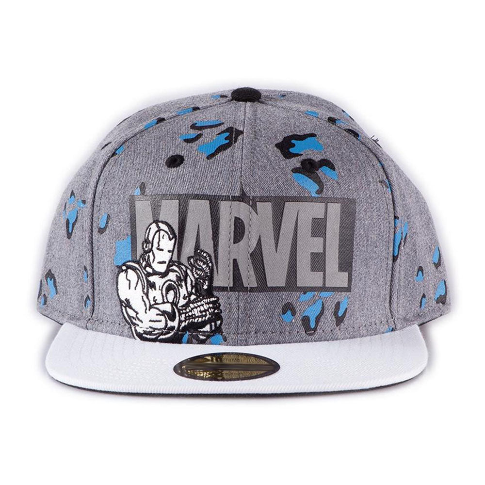 MARVEL COMICS Logo AOP Snapback Baseball Cap - SB054250MVL