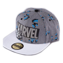 Load image into Gallery viewer, MARVEL COMICS Logo AOP Snapback Baseball Cap - SB054250MVL
