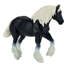 Load image into Gallery viewer, MOJO Farmland Cydesdale Horse Black  Toy Figure, Black/White - 381083
