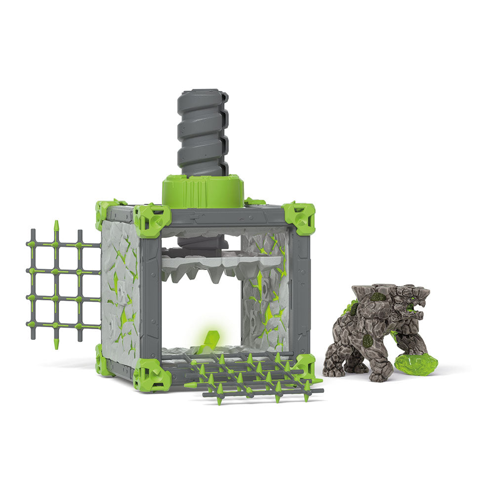 SCHLEICH Eldrador Creatures BattleCave Stone Smasher Toy Playset - 42734