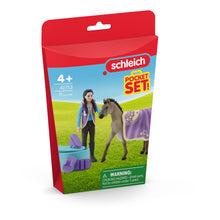 Load image into Gallery viewer, SCHLEICH Horse Club Criollo Definitivo Beauty Set with Kim Toy Playset - 42753
