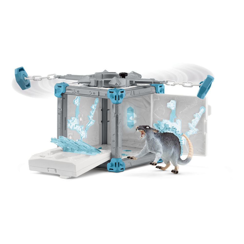 SCHLEICH Eldrador Creatures BattleCave Ice Rat Toy Playset - 42676