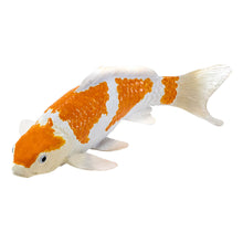 Load image into Gallery viewer, MOJO Wildlife &amp; Woodland Koi Carp Ochiba Shigure Koi (Gold White) Toy Figure - 381104
