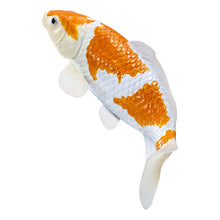 Load image into Gallery viewer, MOJO Wildlife &amp; Woodland Koi Carp Ochiba Shigure Koi (Gold White) Toy Figure - 381104
