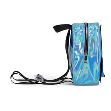 Load image into Gallery viewer, DISNEY Lilo &amp; Stitch 3D Stitch-blue Patch Shiny Mini Backpack - MP733786DNY
