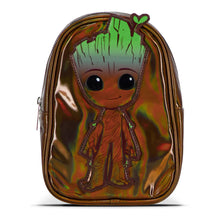 Load image into Gallery viewer, MARVEL COMICS Guardians of the Galaxy 3D Baby Groot Patch Shiny Mini Backpack - MP738754IAG
