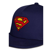 Load image into Gallery viewer, DC COMICS Superman Cross-stitch Embroidered Emblem Snapback Baseball Cap - SB422673SPM
