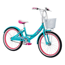 Load image into Gallery viewer, HUFFY Girly Girl 20-inch Single Speed Aqua Blue Children&#39;s Bike - 23275W

