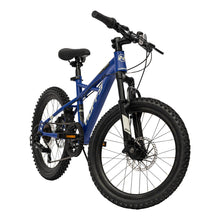 Load image into Gallery viewer, HUFFY Korros 20-inch 6-Speed Blue Children&#39;s Hardtail Mountain Bike - 23384W
