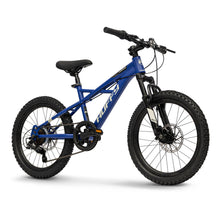 Load image into Gallery viewer, HUFFY Korros 20-inch 6-Speed Blue Children&#39;s Hardtail Mountain Bike - 23384W
