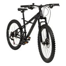Load image into Gallery viewer, HUFFY Korros 24-Inch 21-Speed Black Hardtail Mountain Bike - 24382W
