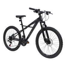 Load image into Gallery viewer, HUFFY Korros 24-Inch 21-Speed Black Hardtail Mountain Bike - 24382W
