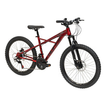 Load image into Gallery viewer, HUFFY Korros 24-Inch 21-Speed Red Hardtail Mountain Bike - 24385W
