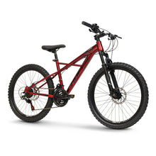 Load image into Gallery viewer, HUFFY Korros 24-Inch 21-Speed Red Hardtail Mountain Bike - 24385W
