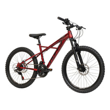 Load image into Gallery viewer, HUFFY Korros 24-Inch 21-Speed Red Hardtail Mountain Bike - 24385W
