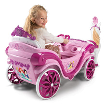 Load image into Gallery viewer, HUFFY Disney Princess Royal Horse and Carriage 6v Battery-Powered Electric Children&#39;s Ride-on - 17398W
