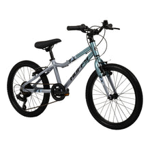 Load image into Gallery viewer, Huffy Literide 20in Alloy 7-Speed Titanium Sky Blue and Grey Junior Boys Bike - 23005W
