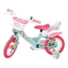 Load image into Gallery viewer, Volare Unicorn Green 12-Inch Girls Children's Bike - 61278
