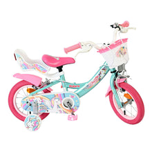 Load image into Gallery viewer, Volare Unicorn Green 12-Inch Girls Children's Bike - 61278
