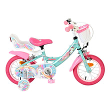 Load image into Gallery viewer, Volare Unicorn Green 12-Inch Girls Children's Bike - 61278
