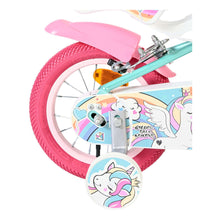 Load image into Gallery viewer, Volare Unicorn Green 12-Inch Girls Children's Bike - 61278
