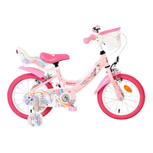 Load image into Gallery viewer, Volare Unicorn Pink 14-Inch Girls Children's Bike - 61472

