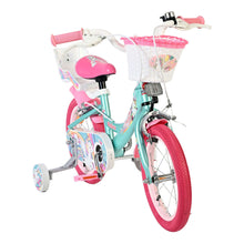 Load image into Gallery viewer, Volare Unicorn Green 14-Inch Girls Children's Bike - 61478
