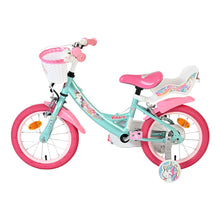 Load image into Gallery viewer, Volare Unicorn Green 14-Inch Girls Children's Bike - 61478
