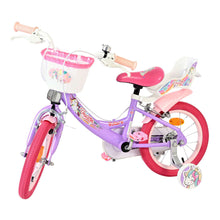 Load image into Gallery viewer, Volare Unicorn Purple 14-Inch Girls Children's Bike - 61481
