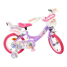 Load image into Gallery viewer, Volare Unicorn Purple 14-Inch Girls Children's Bike - 61481
