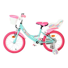 Load image into Gallery viewer, Volare Unicorn Green 16-Inch Girls Children's Bike - 61683
