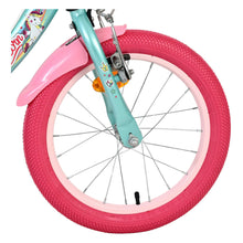 Load image into Gallery viewer, Volare Unicorn Green 16-Inch Girls Children's Bike - 61683
