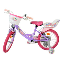 Load image into Gallery viewer, Volare Unicorn Purple 16-Inch Girls Children's Bike - 61687
