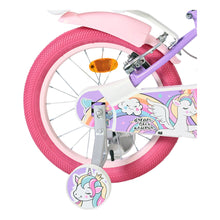 Load image into Gallery viewer, Volare Unicorn Purple 16-Inch Girls Children's Bike - 61687

