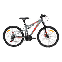 Load image into Gallery viewer, Huffy Marker 24-Inch Matte Gunmetal Grey Full Suspension 21-Speed Boys Children's Mountain Bike - 24940W
