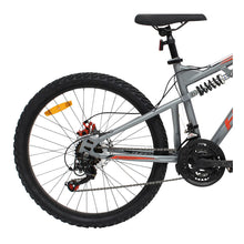 Load image into Gallery viewer, Huffy Marker 24-Inch Matte Gunmetal Grey Full Suspension 21-Speed Boys Children's Mountain Bike - 24940W
