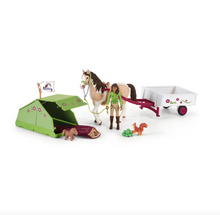 Load image into Gallery viewer, SCHLEICH Horse Club Sarah&#39;s Camping Adventure Toy Playset, Unisex, 5 to 12 Years, Multi-colour (42533)
