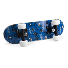 Load image into Gallery viewer, FUNBEE Children&#39;s 17-Inch Maple Wood Mini Skateboard Cruiser, Ages Three Years and Above, Unisex, Blue (OFUN247B)
