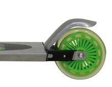 Load image into Gallery viewer, FUNBEE One Children&#39;s Aluminium 2 Wheel Scooter with Adjustable Height, Unisex, Grey/Green (OFUN01)
