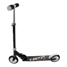 Load image into Gallery viewer, FUNBEE Street One Children&#39;s Trendy 2-Wheel Scooter with Adjustable Height &amp; Rear Brake, Ages Ten Years and Above, Unisex, Black/White (OFUN09)
