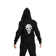 Load image into Gallery viewer, OVERWATCH Reaper Hero Full Length Zipper Hoodie, Male
