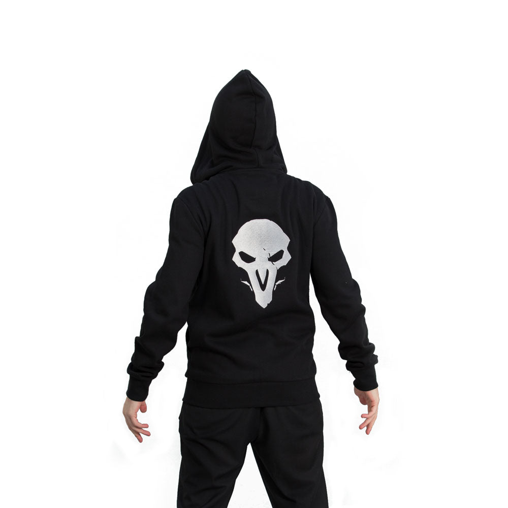 OVERWATCH Reaper Hero Full Length Zipper Hoodie, Male