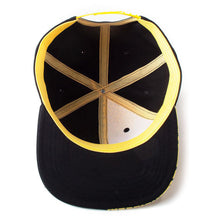 Load image into Gallery viewer, POKEMON Block Pikachu Snapback Baseball Cap, Unisex, Black/Yellow (SB500130POK)
