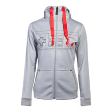 Load image into Gallery viewer, NINTENDO NES Controller Front Outline Zipper Full Length Hoodie, Female, Grey (HD008013NTN)

