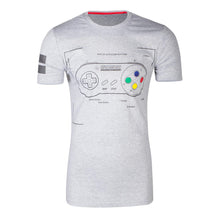 Load image into Gallery viewer, NINTENDO SNES Controller Super Power T-Shirt, Male
