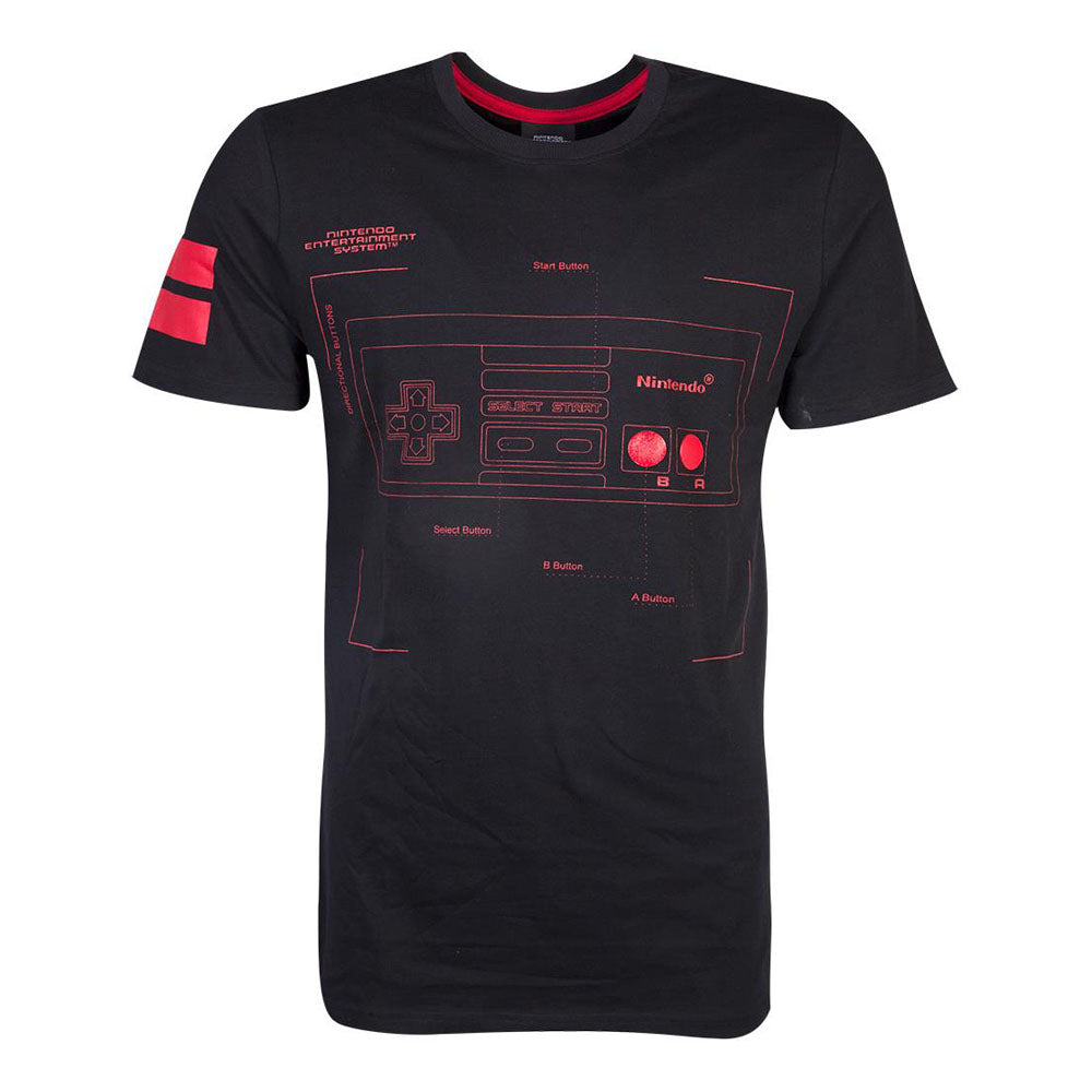 NINTENDO NES Controller Super Power T-Shirt, Male