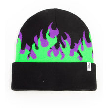 Load image into Gallery viewer, DISNEY Maleficent 2 Flames with Malefcent Character Face Roll-up Beanie (KC586336MMA)
